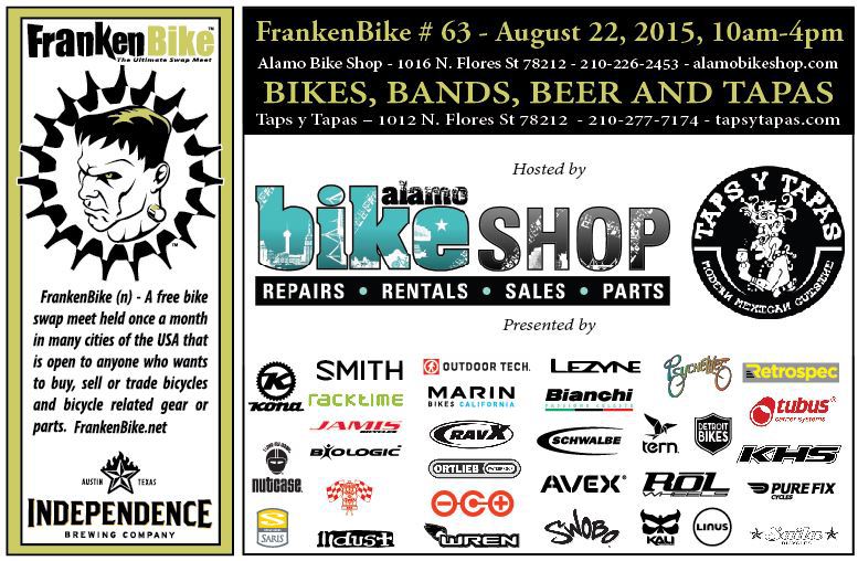 FrankenBike San Antonio # 63 August 22, 2015 Alamo Bikes Web Flyer