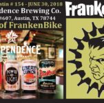 FrankenBike Austin # 154: 13 Year Anniversary, Saturday, June 30, 2018, 10am-4pm at Independence Brewing Company,
