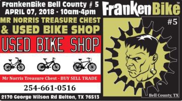 FrankenBike Bell County # 5: SATURDAY, April 07, 2018, 10am-4pm – Rescheduled