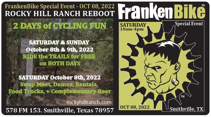 FrankenBike Special Event: SATURDAY @ Rocky Hill Ranch