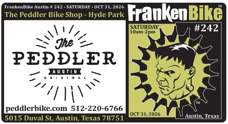 FrankenBike Austin # 242 @ The Peddler Bike Shop - Hyde Park